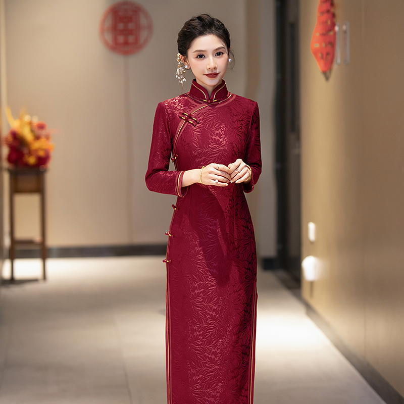 2024年婚宴旗袍莹杉新中式旗袍