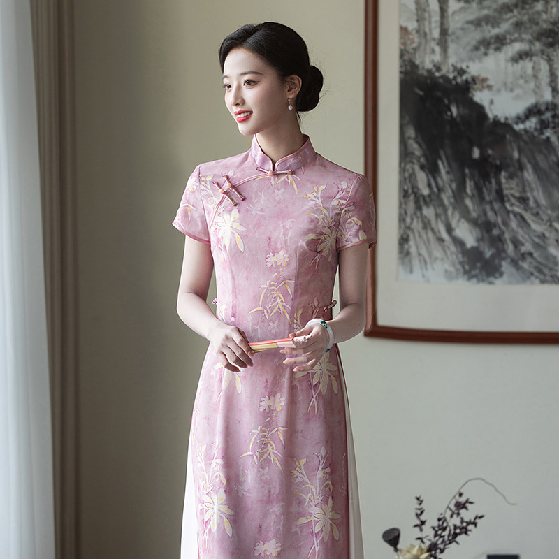 改良旗袍女新中式修身日常2025