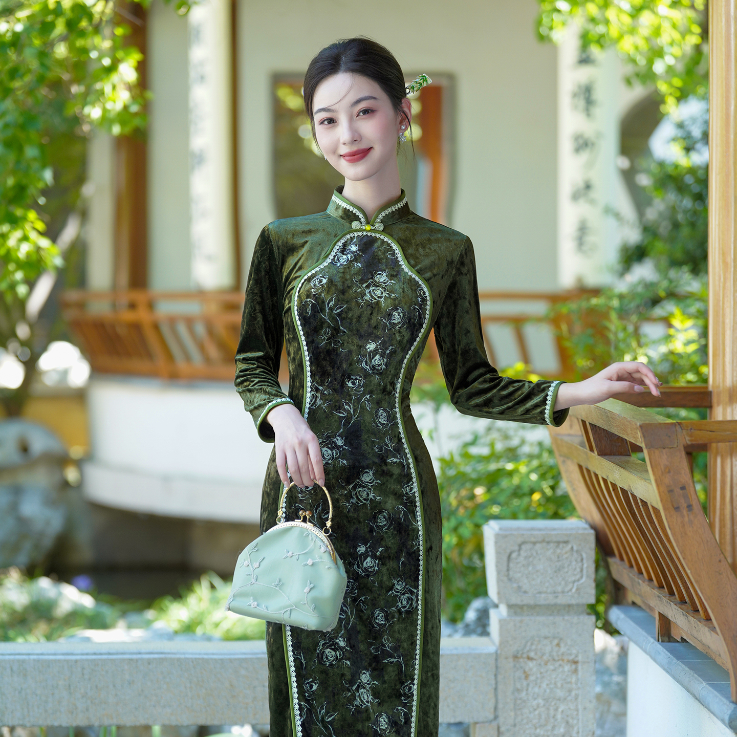 宫廷复古旗袍2025新款改良中国风
