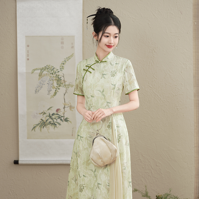 2024年日常旗袍莹杉新中式旗袍