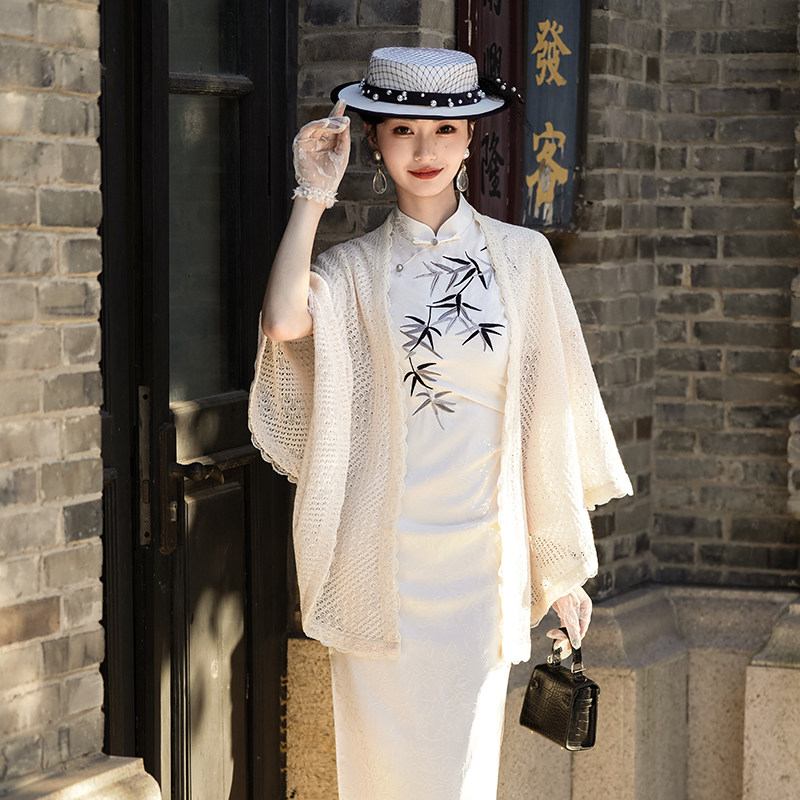 新中式披肩莹杉民国风女