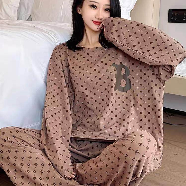 200斤春秋家居服两件套装睡衣
