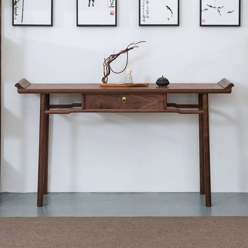 厂家供应中式榆木玄关桌禅意玄关