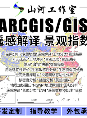 GIS制图代画ArcGIS专业画图arcmap代做遥感envi数据处理fragstats