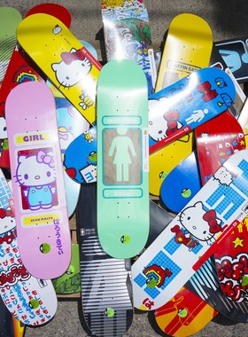 进口GIRL滑板板面男女孩双翘动作7.75 7.875 8.0 8.125 8.25 8.5