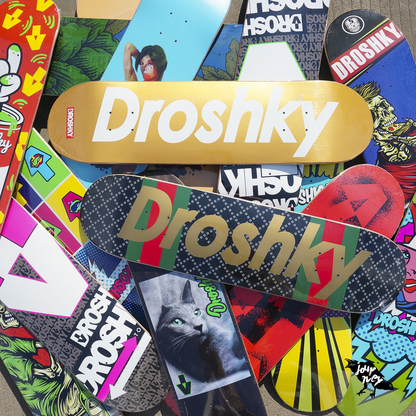 德国DROSHKY滑板板面双翘动作板