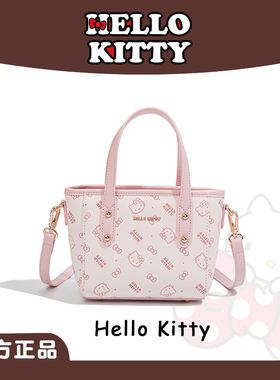 HelloKitty凯蒂猫菜篮子包迷你印花手提包包女小众设计斜挎单肩包