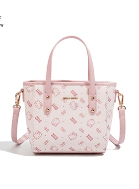 HelloKitty凯蒂猫菜篮子托特包女时尚印花手提包小香风斜挎单肩包