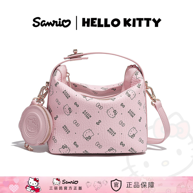 HelloKitty凯蒂猫枕头包时尚印花手提女包包高级感轻奢斜挎单肩包