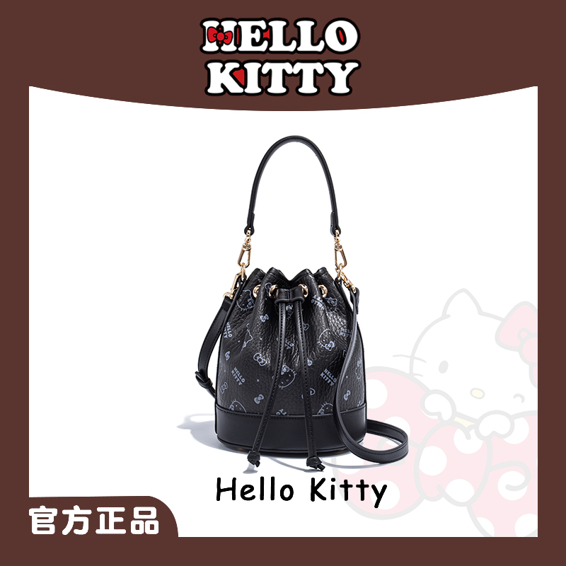HelloKitty轻奢老花高级感水桶包