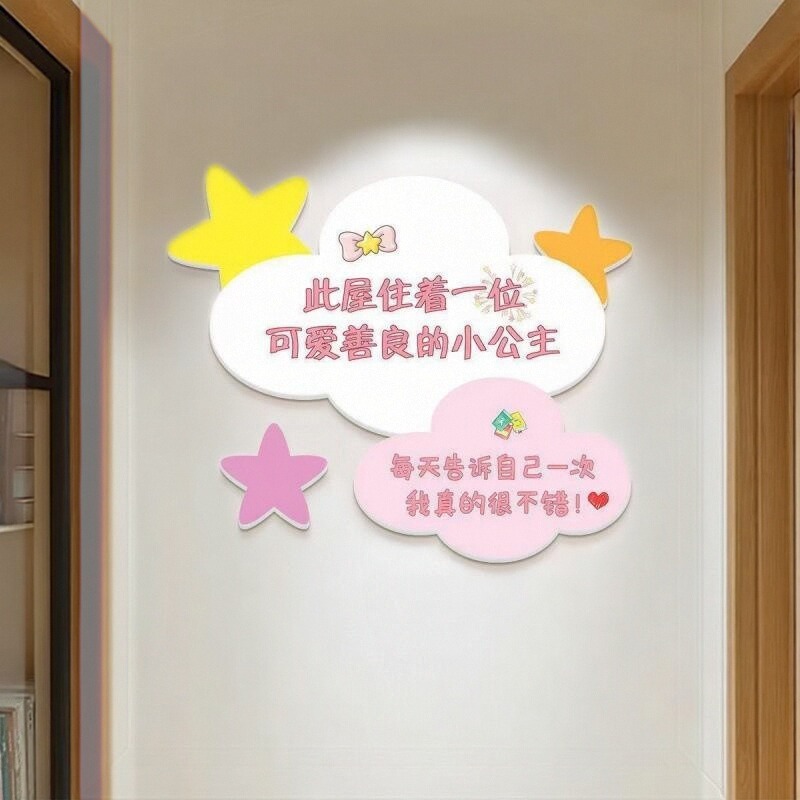 房门装饰贴画标语贴画卧室立体贴画儿童房励志个性学生可爱门贴3d图片