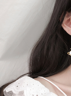 星星耳环2020新款潮韩国气质网红行星纯银针耳钉女简约不对称耳坠