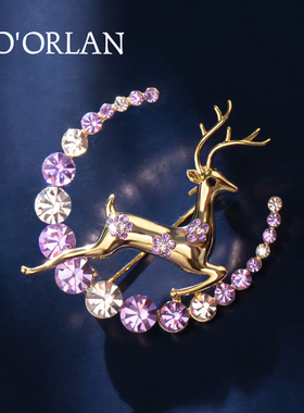 一鹿有你胸针ins潮个性气质毛衣别针装饰品西装女胸花秋冬防走光