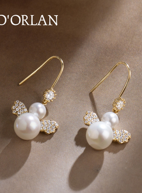 天使翅膀925纯银针耳钉日韩百搭网红甜美少女气质耳环耳钩耳坠潮