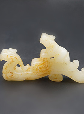 仿白玉腰佩仿古立体雕刻