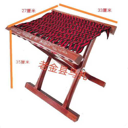 户外地摊钓鱼折叠凳小板子实木凳