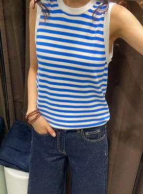 【专柜同款定制】夏季新品 女装 圆领无袖针织背心 8851002 104