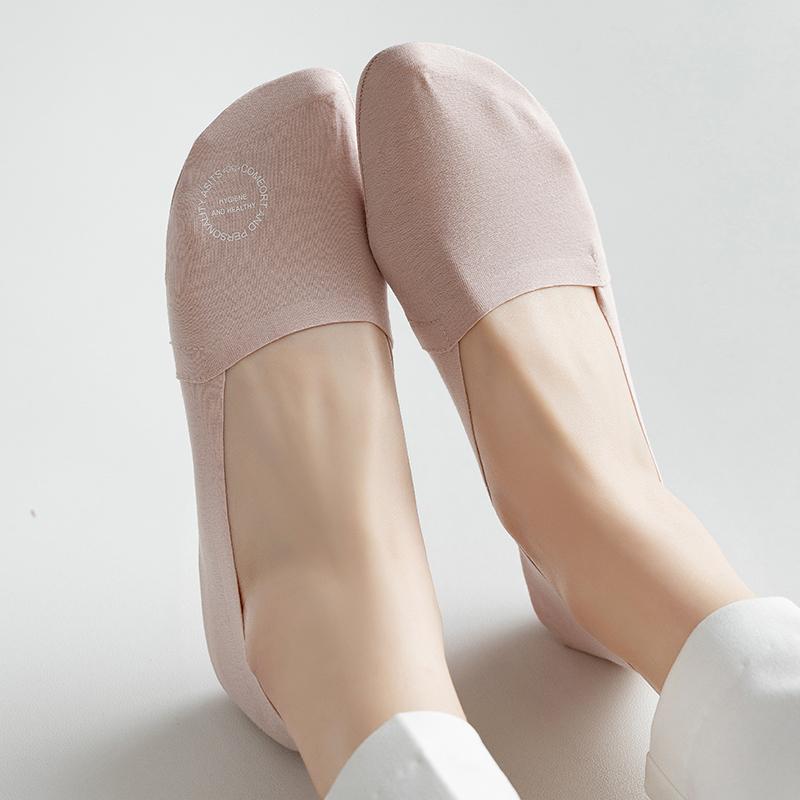 防顶破夏季纯棉防滑船袜女