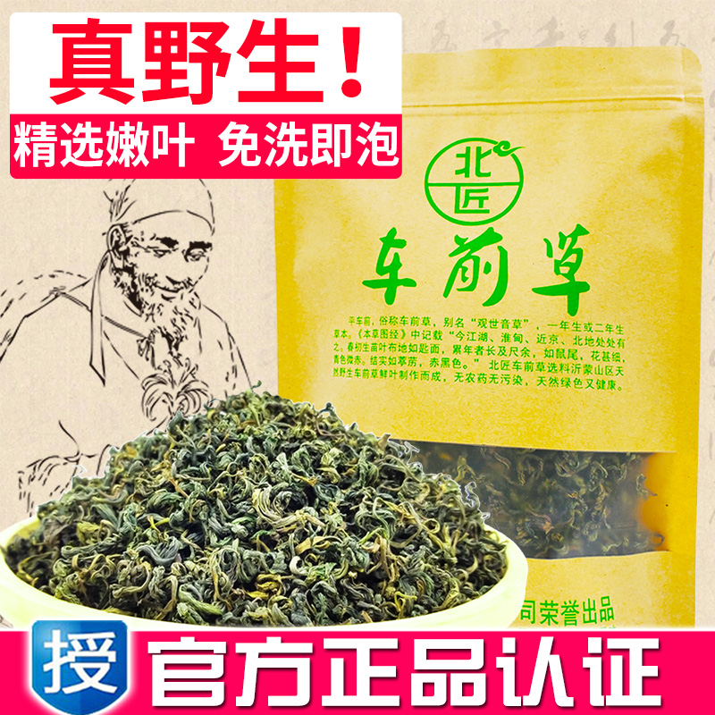 北匠车前草正品野生炒制非晒干春天新鲜车前子嫩叶免洗即泡尿酸-封面