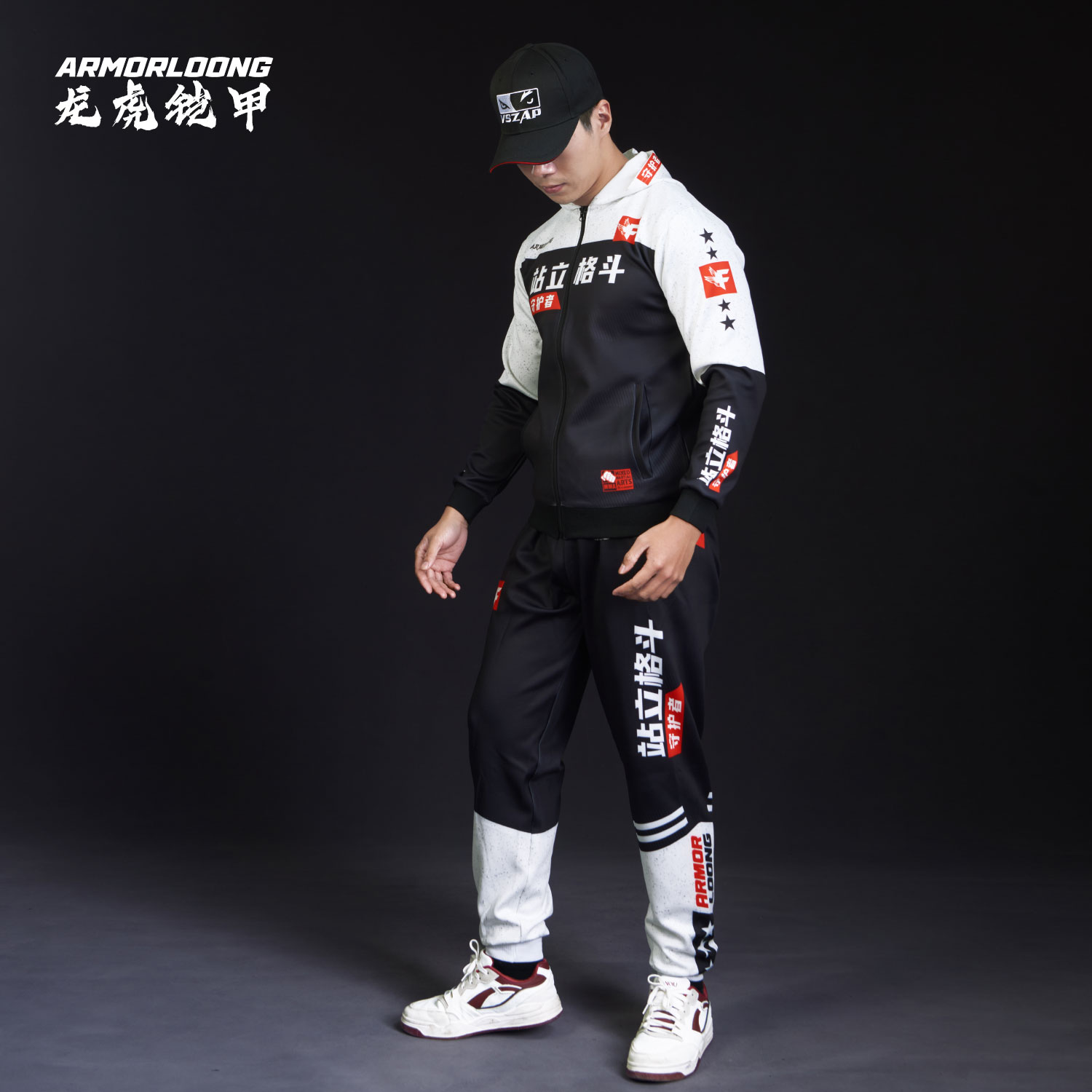 站立式格斗卫衣套装搏击服拳馆训练长裤格斗定制春秋季套装运动