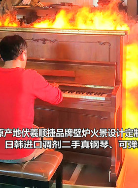 韩国ROYAL罗雅真钢琴乐器火焰烧钢琴可弹奏伏羲顺捷火焰钢琴演奏