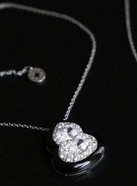 辉之翼珠 潮复古中国风高级感仿真钻小众设计感s925S时尚葫芦项链