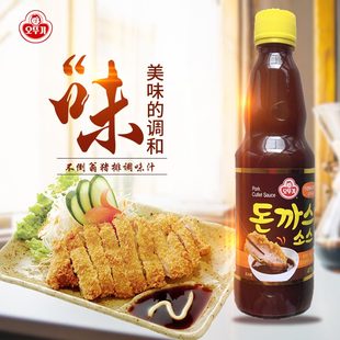 韩国进口不倒翁猪排汁/肉排汁415g蘸酱牛排厨房调味酱炸猪排沙司