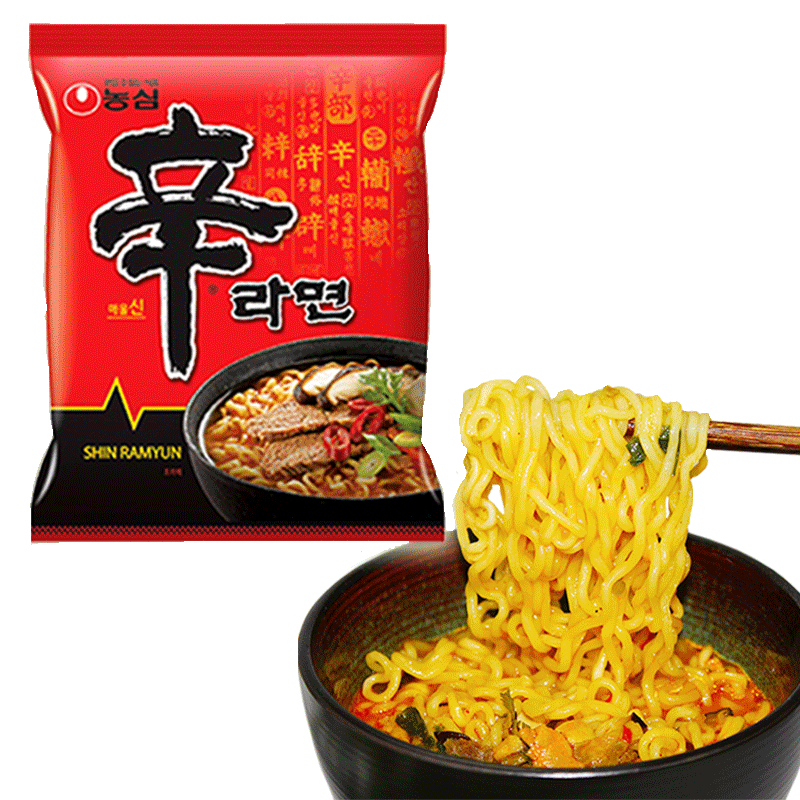 韩国进口食品农心辛拉面香菇牛肉方便面奶油芝士火鸡面海鲜泡面