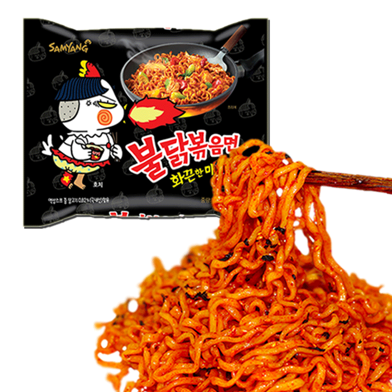 韩国进口食品三养超辣火鸡面芝士奶油味拌面速食方便面泡面炸酱面