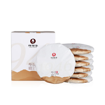 陈源泰福鼎白茶-2019年一级紧压寿眉茶饼（俭1946）单饼 350克/饼