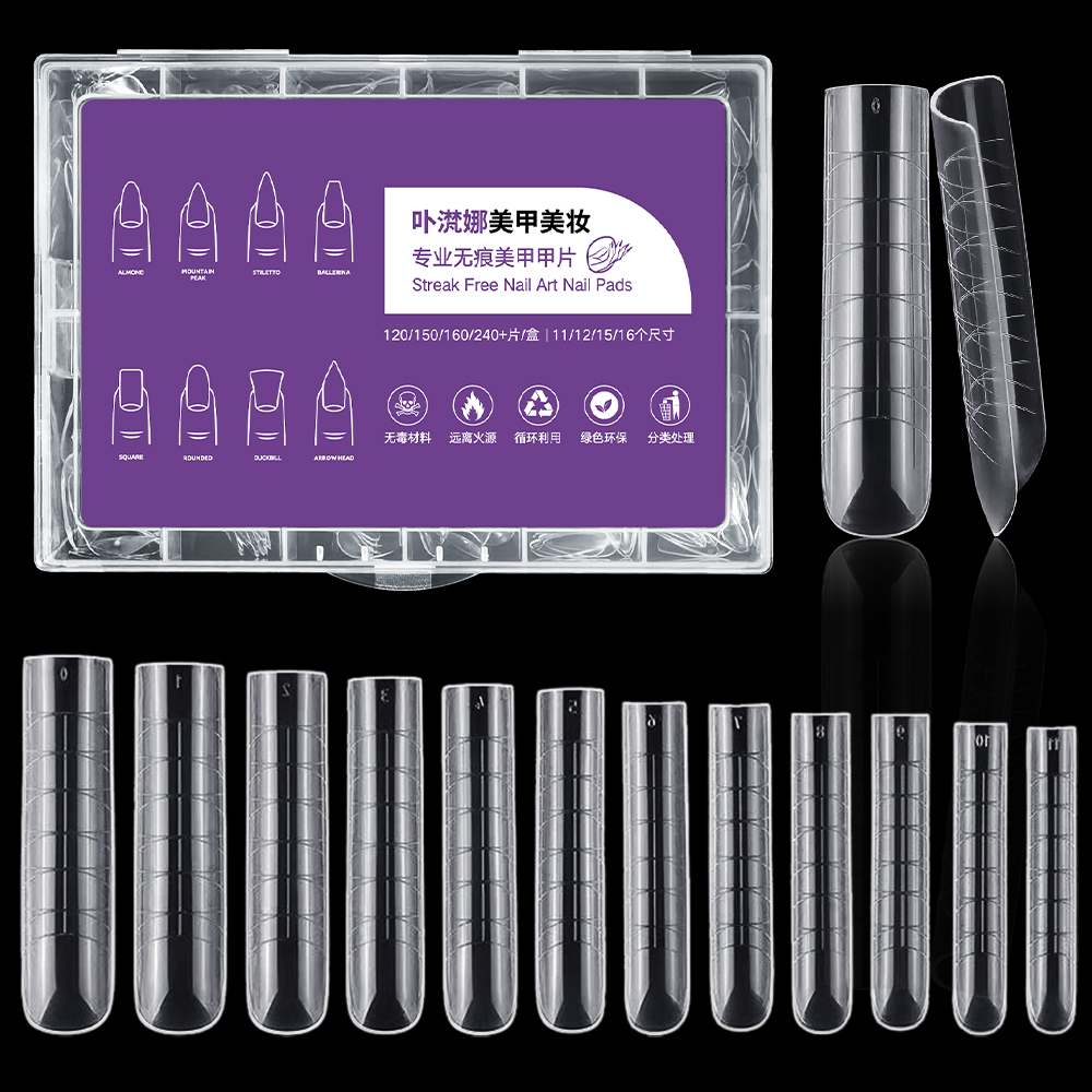 水管甲甲模美甲方头甲片模型