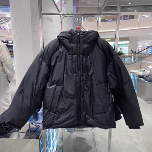 中国李宁×成龙功夫男女同款 宽松保暖90％鸭绒短羽绒服AYMU307