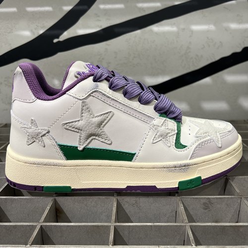 kaalixto星星鞋白紫色休闲板鞋