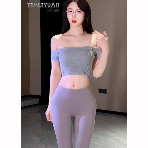 体美缘莱卡高弹抽褶瑜伽短裤女