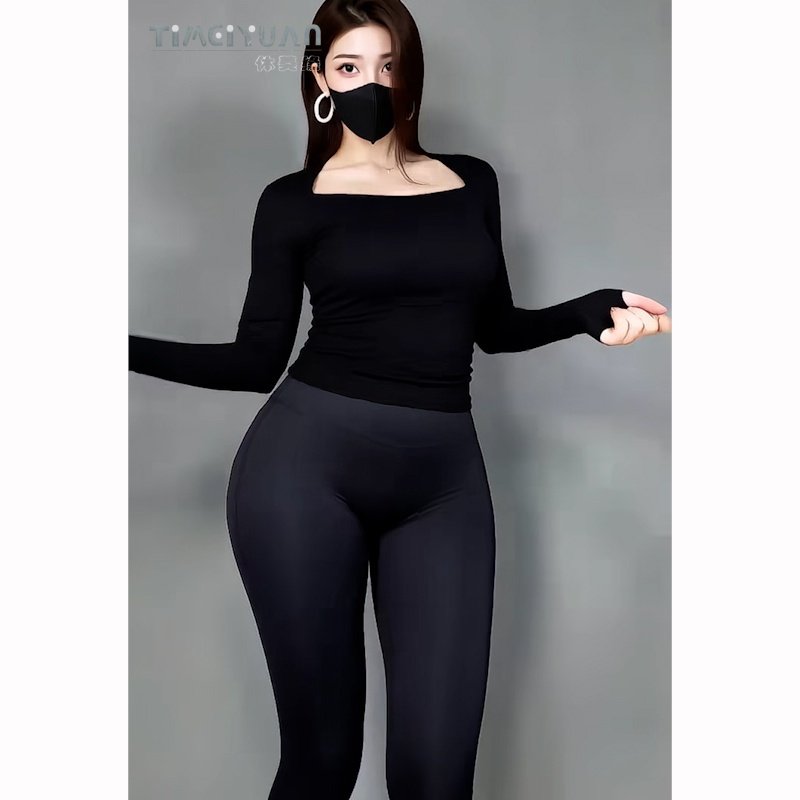 2026新款体美缘黑色高腰紧身瑜伽裤女莱卡面料修身显瘦运动裤,运动/瑜伽/健身/球迷用品,瑜伽长裤,淘宝优惠券,粉丝福利购,淘宝优惠卷