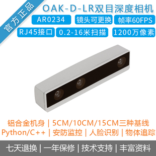【OAK中国】[OAK-D-LR]长距离测距人工智能双目深度相机RJ45网口