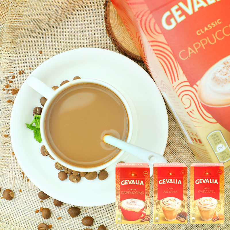 瑞典进口格瓦利亚GEVALIA三合一速溶咖啡粉 卡布奇诺摩卡拿铁条装在类目 咖啡/麦片/冲饮, 速溶咖啡/咖啡豆/粉, 速溶咖啡中 - 来自Buy2taobao.com提供专业的淘宝代购服务