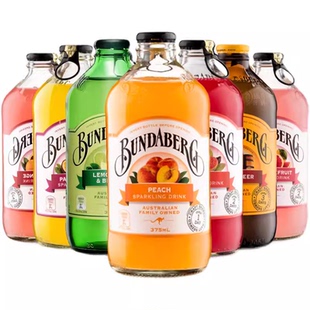 宾得宝Bundaberg澳洲原装 进口果汁干姜汁百香果味汽水气泡饮料