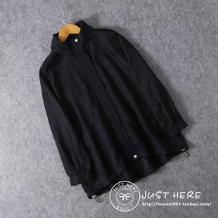 日本原单春秋女连帽可收纳微宽松廓形上衣日系外贸夹克外套