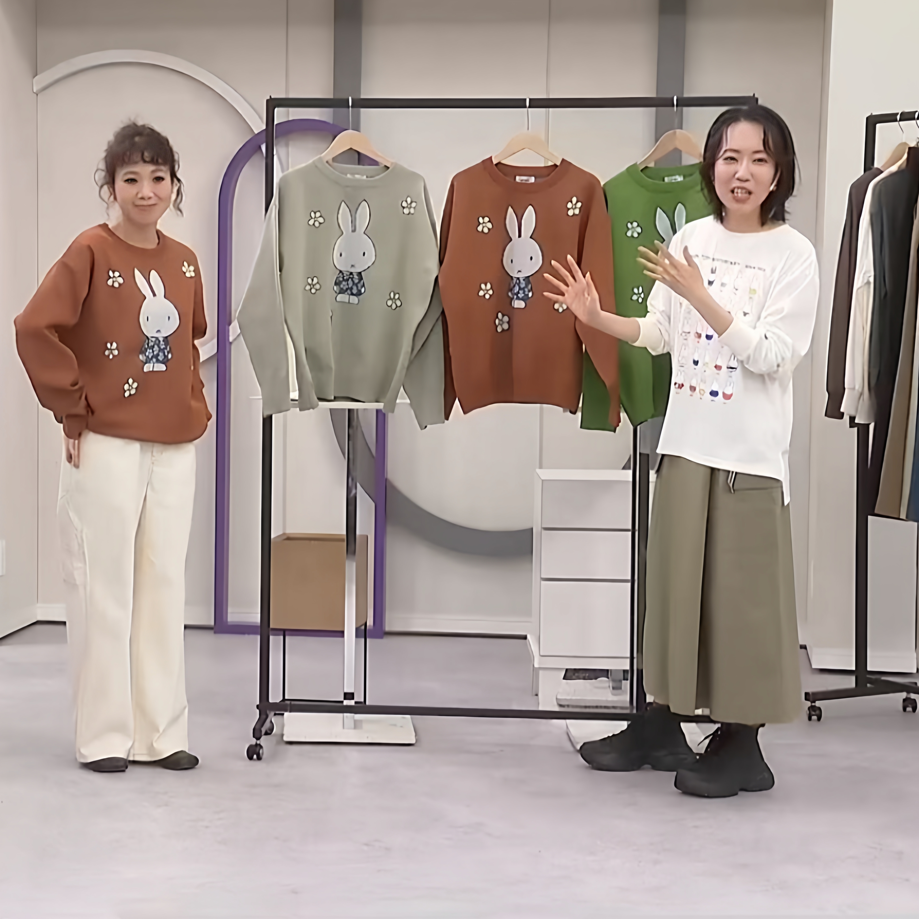 日本原单宽松卡通套头针织线衣