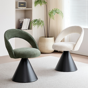 轻奢高级感化妆椅女生卧室化妆凳旋转家用餐桌椅网红化妆靠背椅子