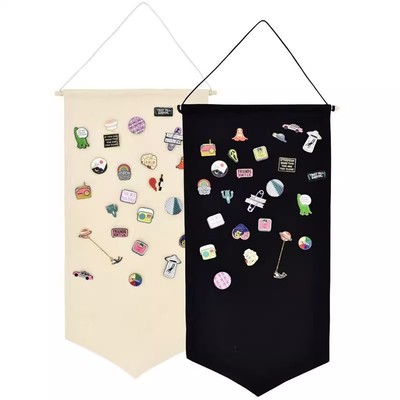 襟章纪念章挂布ins木质徽章收纳展示布挂墙展示框勋章收纳布胸针