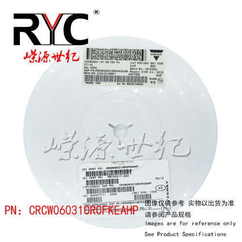 CRCW060310R0FKEAHP Vishay进口 厚膜电阻器-SMD 1/4W 10ohms 1%