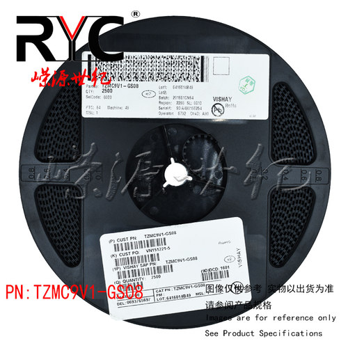 TZMC9V1-GS08 SOD-80-2 VISHAY原装 稳压二极管 9.1Volt 0.5Watt