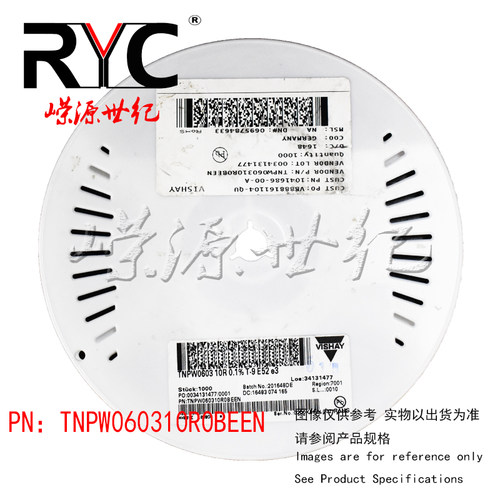 TNPW060310R0BEEN VISHAY 原装 薄膜电阻器 SMD 10ohms .1% 25ppm