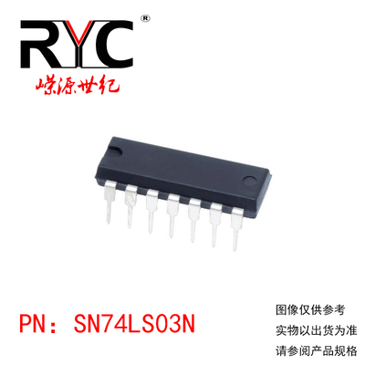 SN74LS03N DIP-14 TI德州原装正品 集成电路IC 逻辑-栅极和逆变器