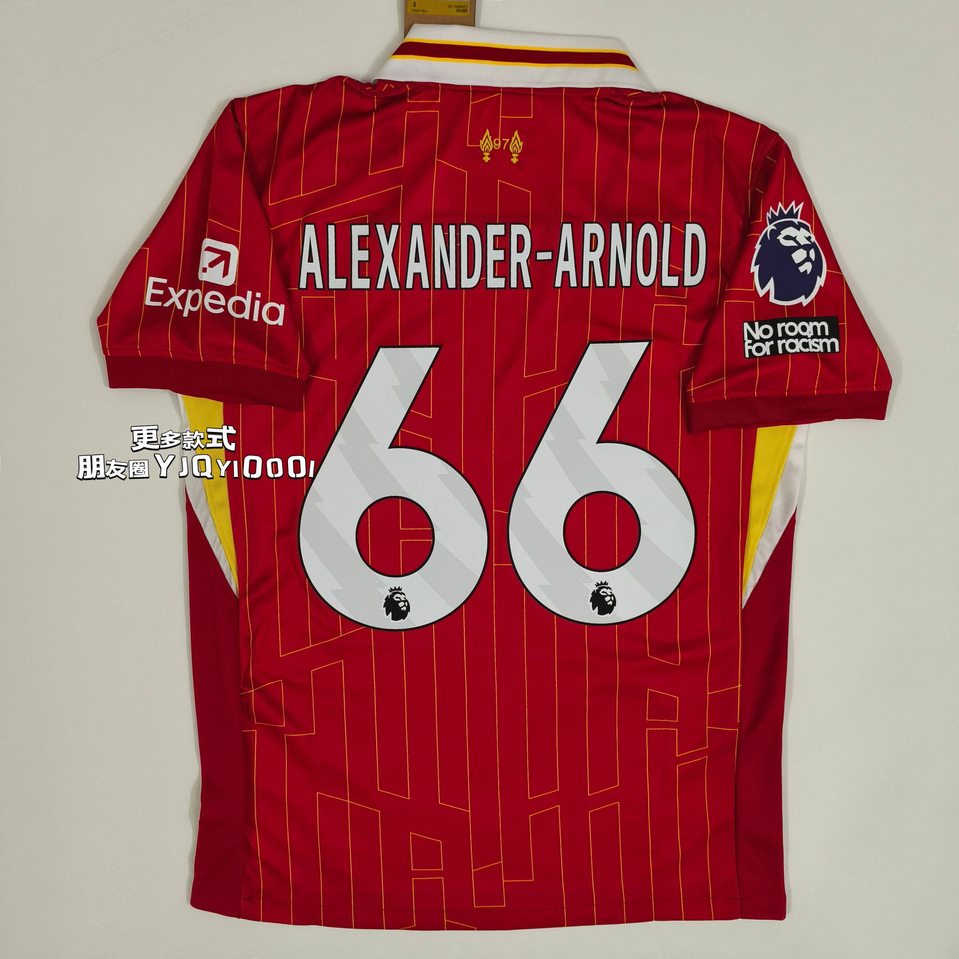 thumbnail for 2425 Liverpool No. 66 Alexander-Arnold Signed Jersey Home Player Edition Short Sleeve Fan Edition Football Jersey Top