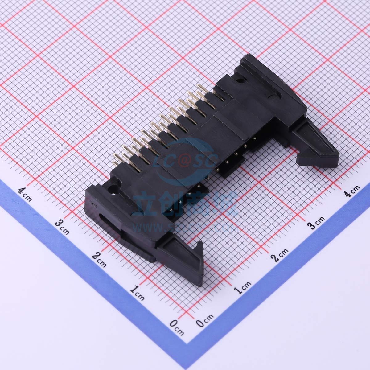 IDC连接器(牛角/简牛) X9555WV-2x10A-PTV01 直插,P=2.54mm XKB C