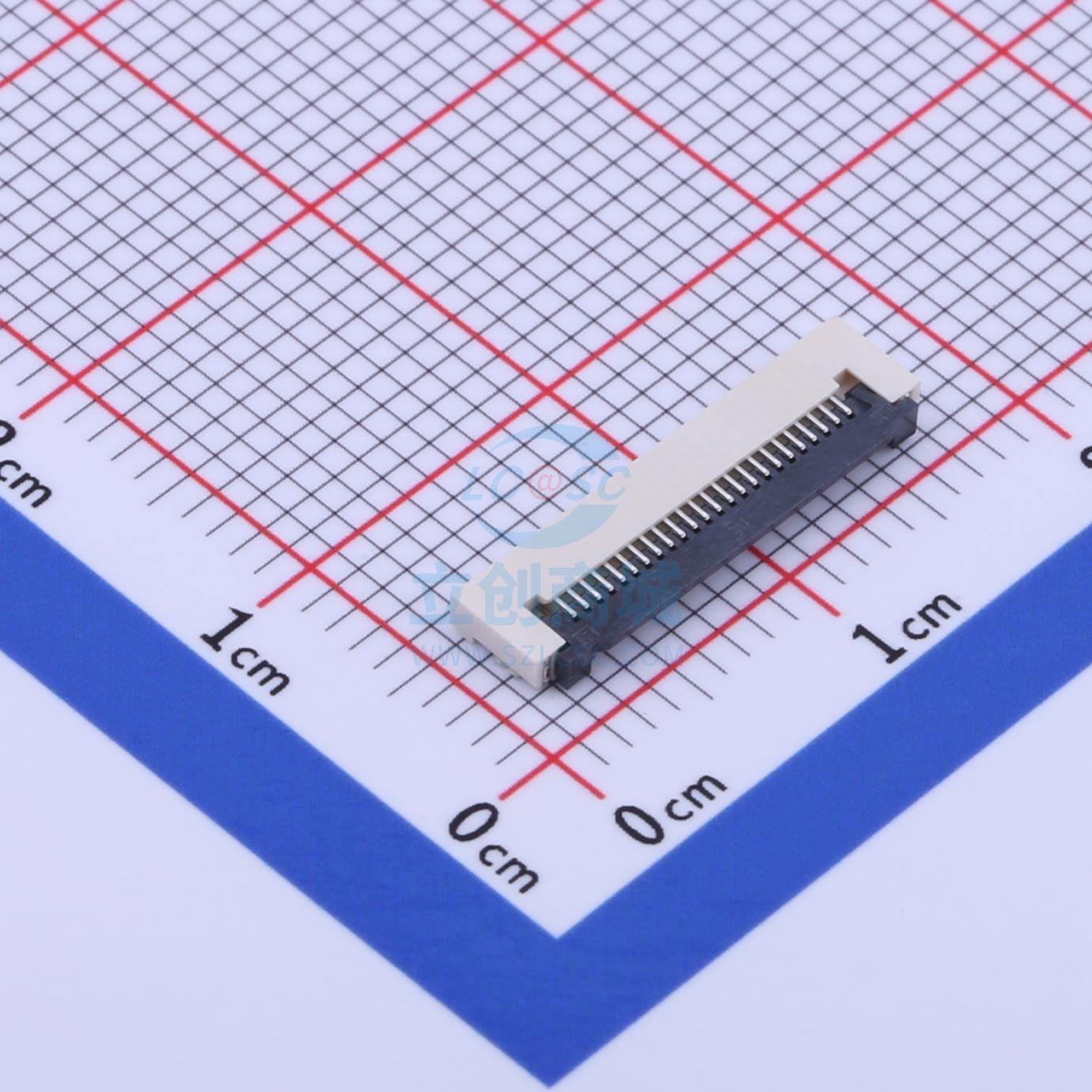 FFC/FPC连接器 AFC30-S24FCA-00 SMD,P=0.5mm JS(钜硕电子)
