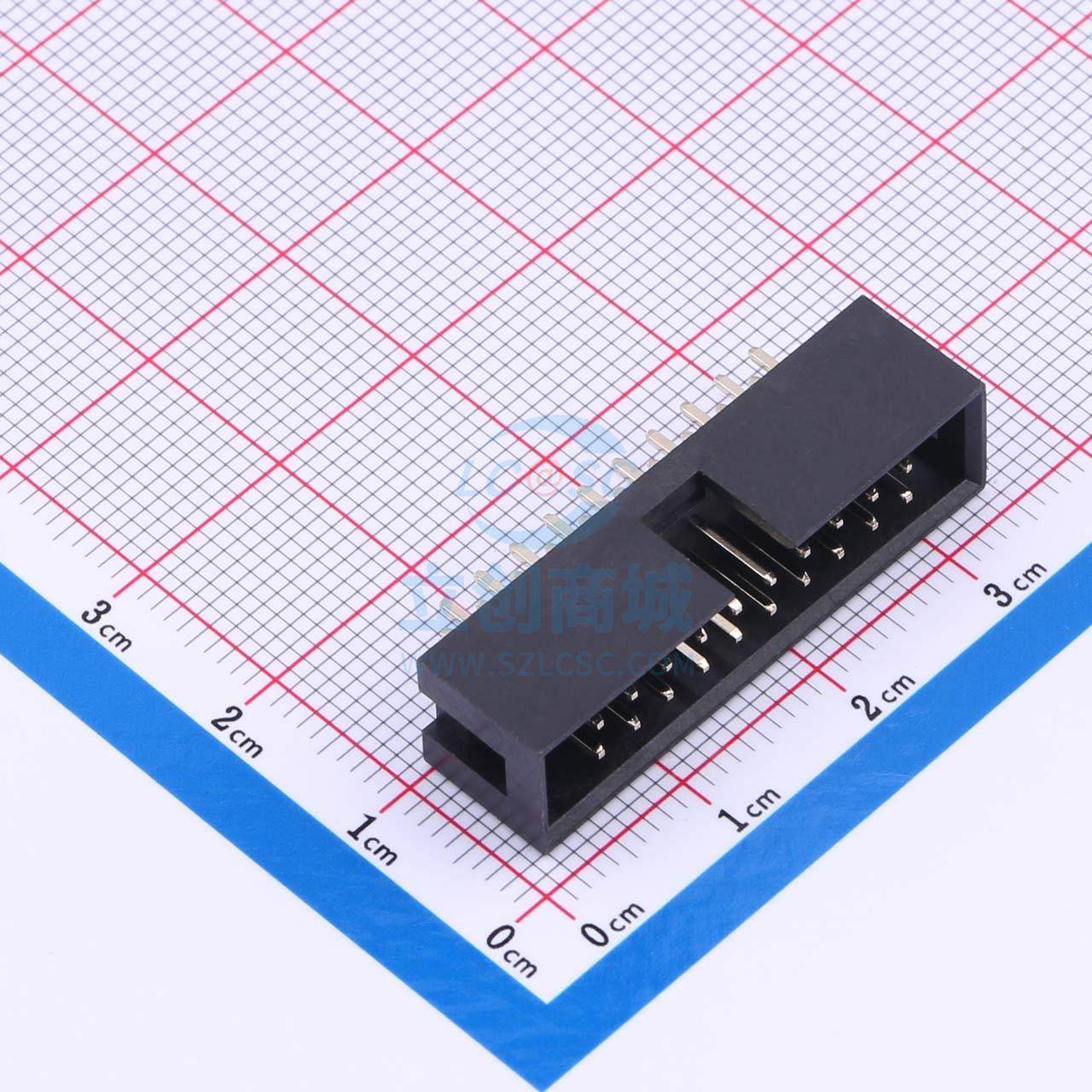 IDC连接器(牛角/简牛) X9555WV-2x10-6TV01 直插,P=2.54mm XKB Co
